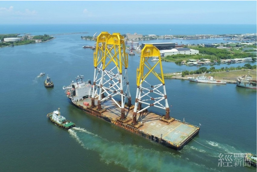 離岸風電新里程碑　興達海基 100% 國產化水下基礎出港安裝